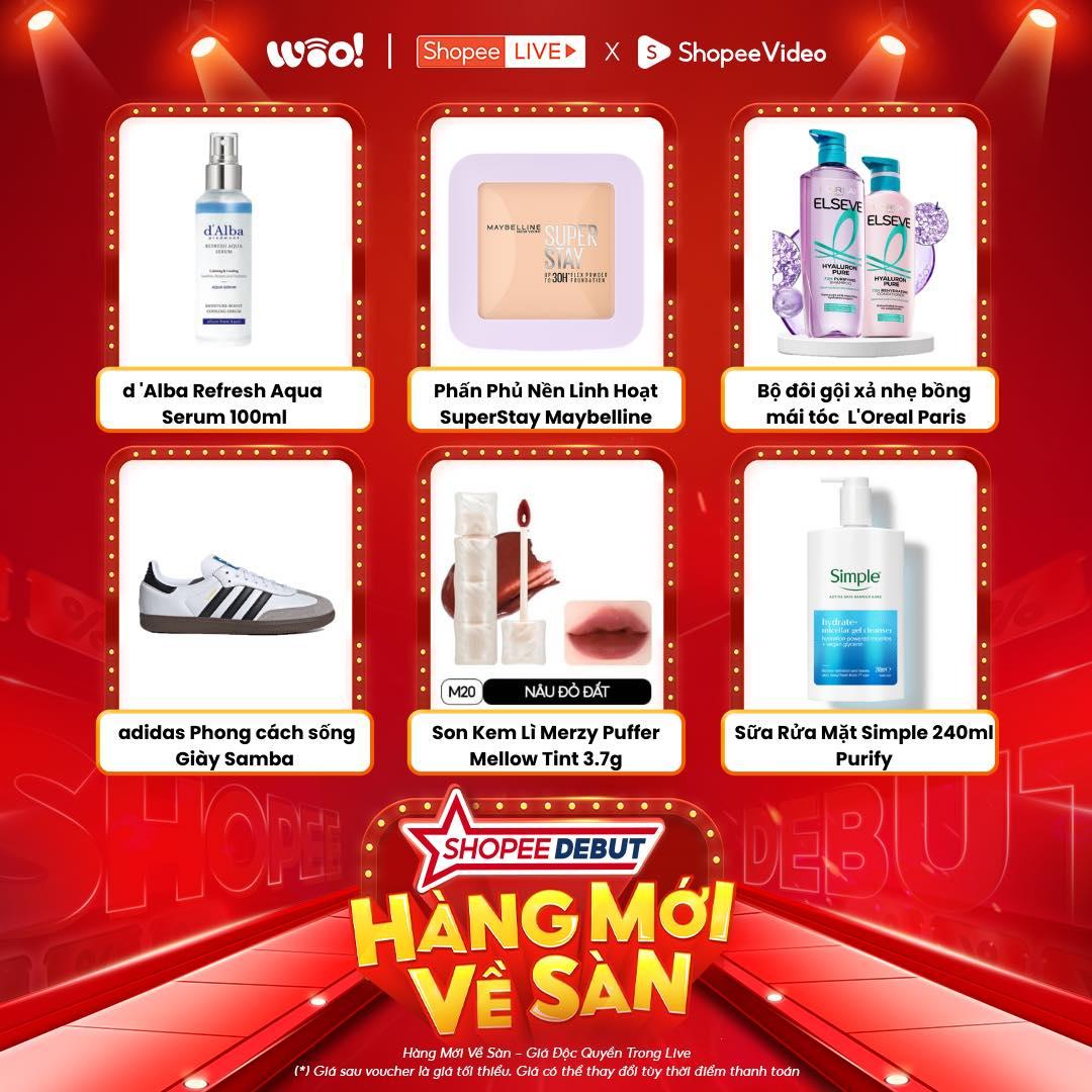 Hàng nghìn sản phẩm 'chào sân' tại Shopee Debut trong tháng 9, nổi bật với loạt deal giảm sâu từ các thương hiệu lớn.