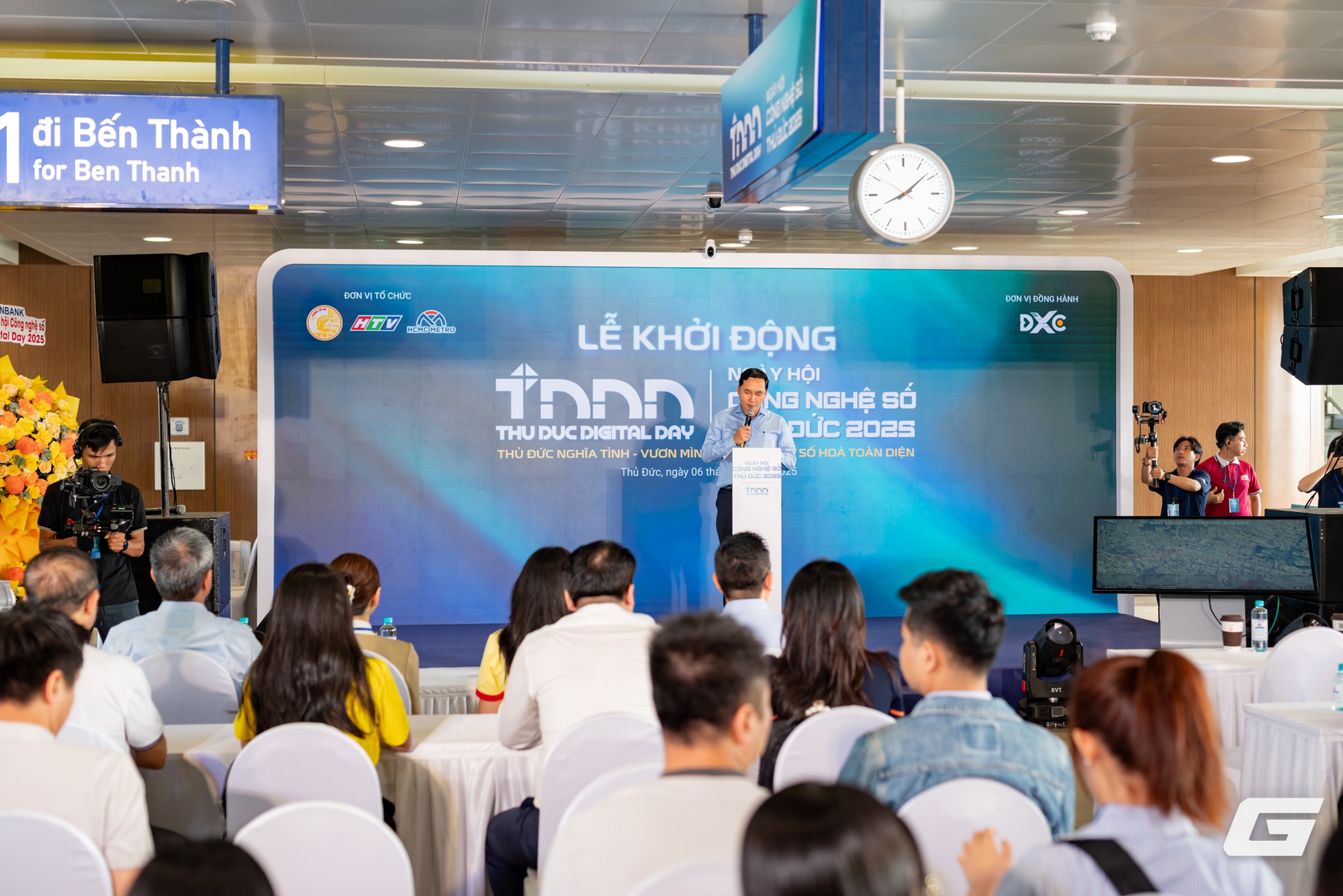 Bí thư Đảng uỷ, Chủ tịch HĐND phường Thủ Đức Mai Hữu Quyết phát biểu tại sự kiện